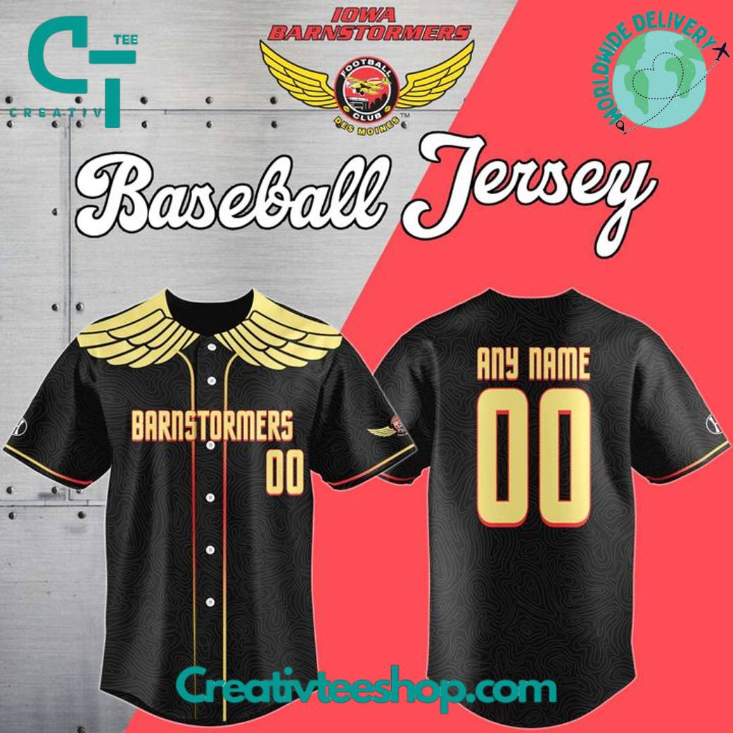 Iowa Barnstormers Special New Baseball Jersey