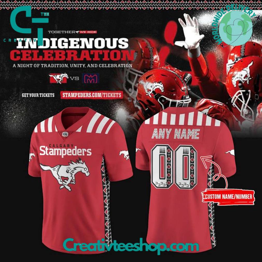 Calgary Stampeders x 2025 Indigenous Celebration Month Personalized Football Jersey