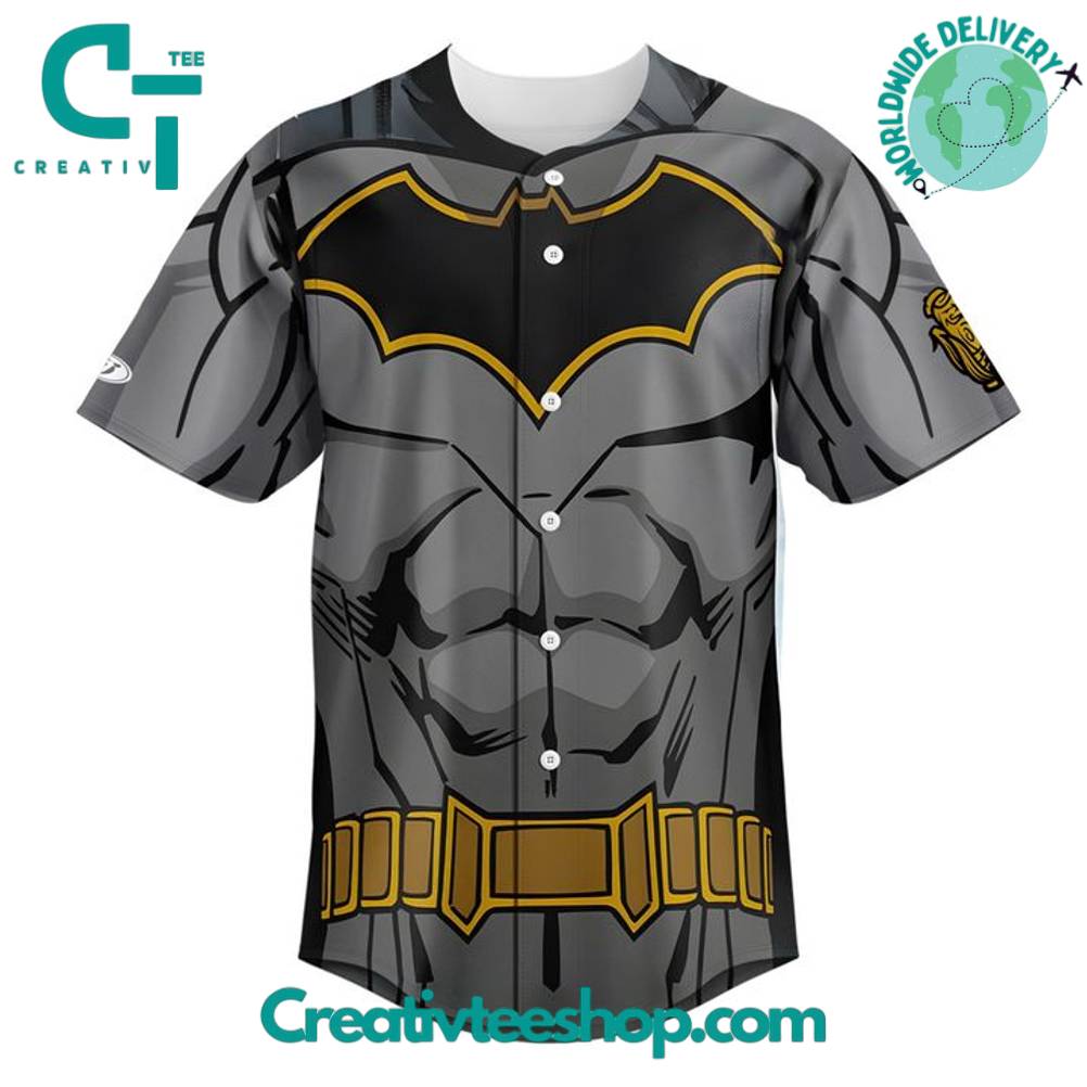 Cedar Rapids Kernels x Batman Night Personalized Baseball Jersey