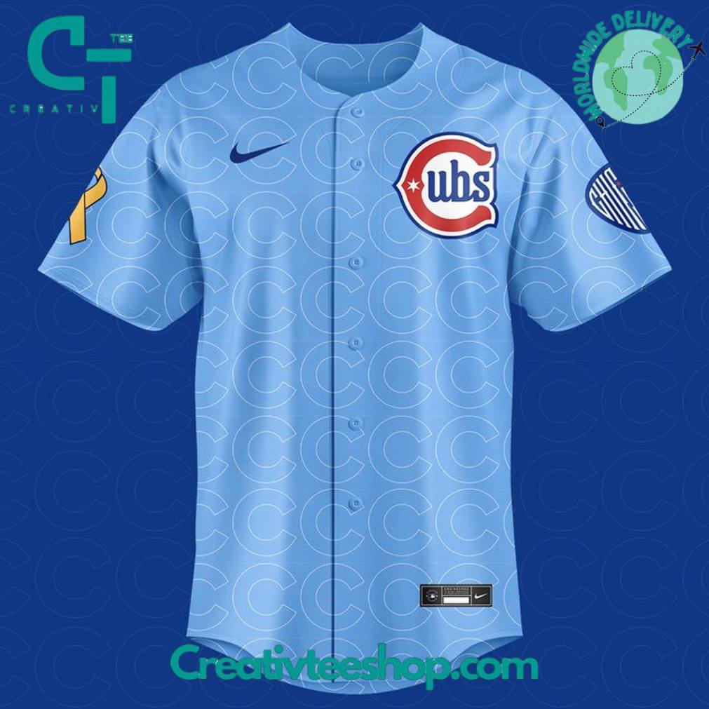 Chicago Cubs “For a Cure” Gameday Special Baseball Jersey