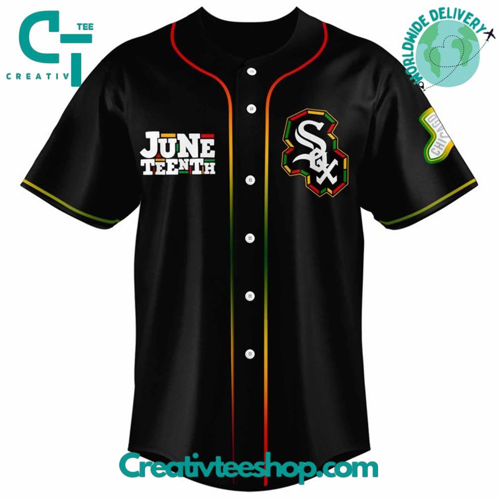 Chicago White Sox 2025 Juneteenth Heritage Black Baseball Jersey