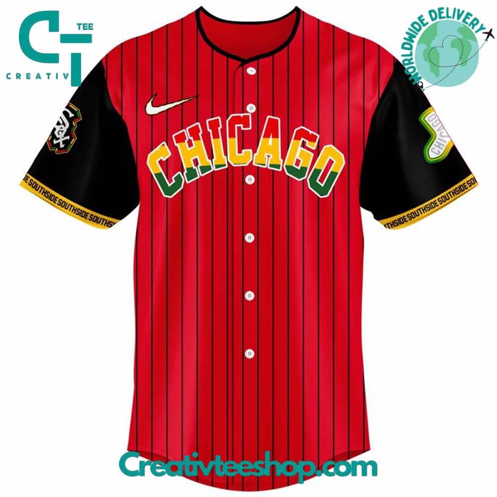 Chicago White Sox 2025 Juneteenth Heritage Red Stripes Baseball Jersey