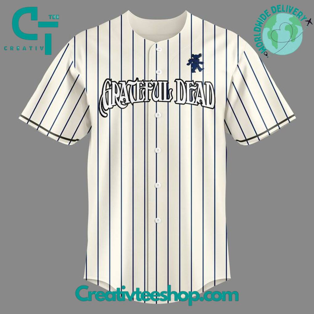 Chicago White Sox x Grateful Dead Tribute Night Stripes Baseball Jersey