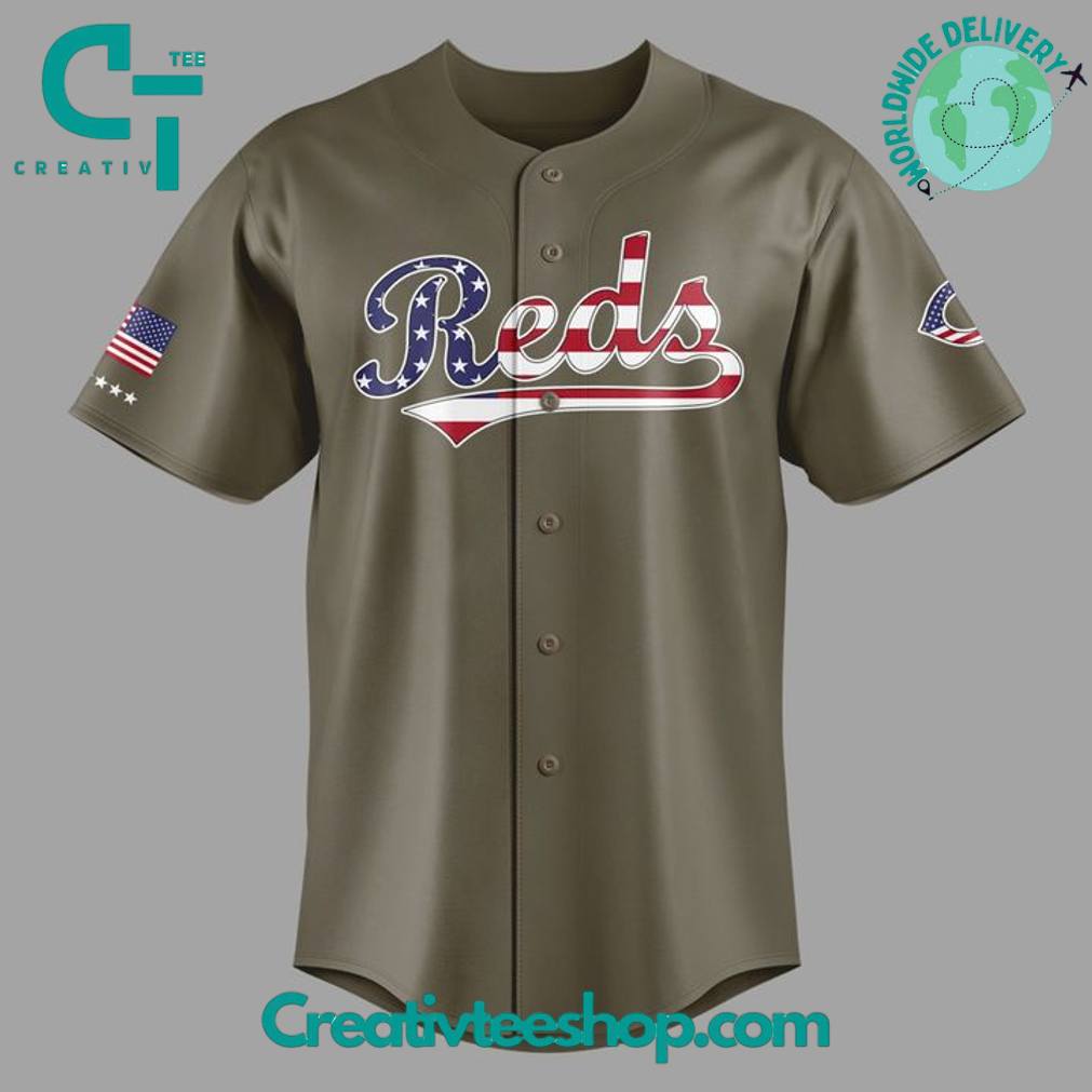 Cincinnati Reds Military Baseball Jersey – Limited Edition