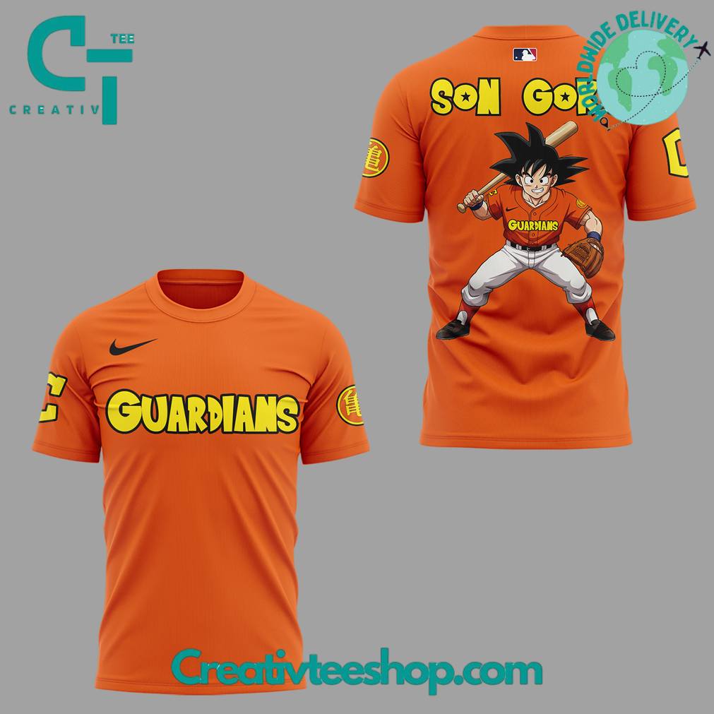 Cleveland Guardians x Dragon Ball Night 2025 Goku Orange Tee