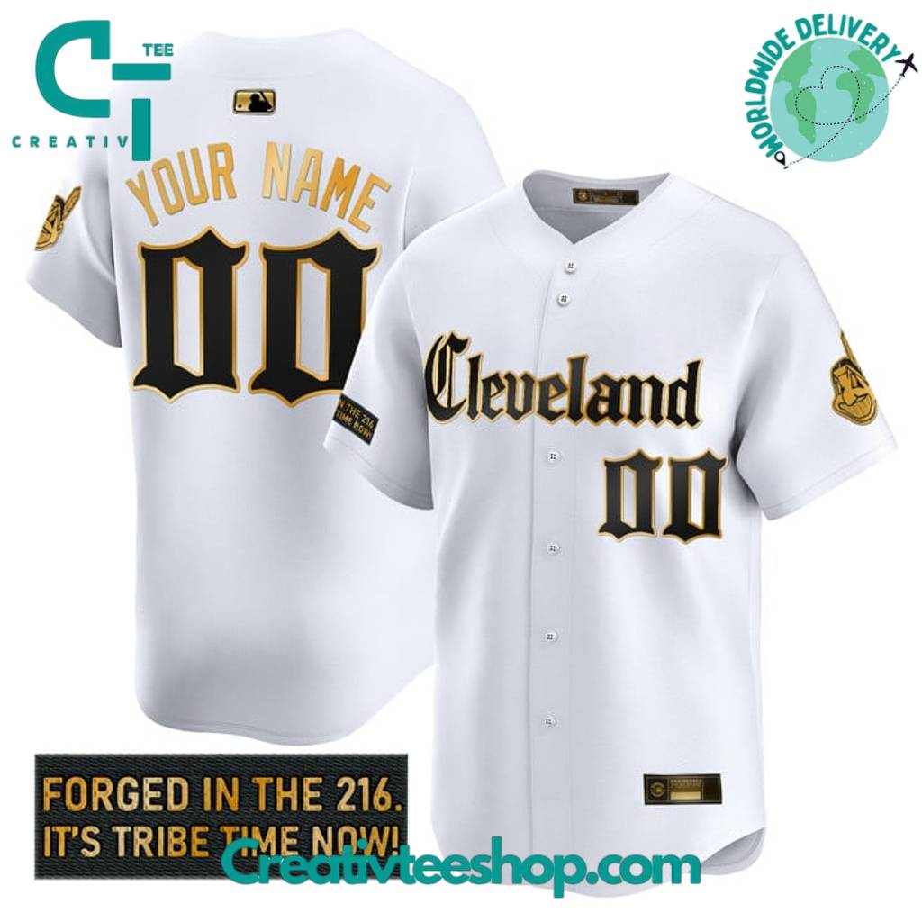 Cleveland Indians Gothic Iron Edition “Forged in The 216” Baseball Jersey