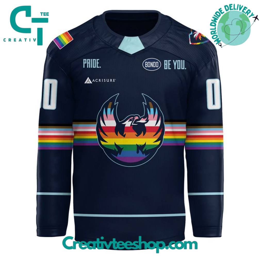 Coachella Valley Firebirds Pride Night 2025 Personalized Hockey Jersey