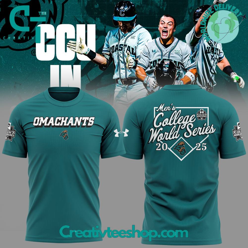 Coastal Carolina Baseball OMACHANTS College World Series 2025 Special Tee
