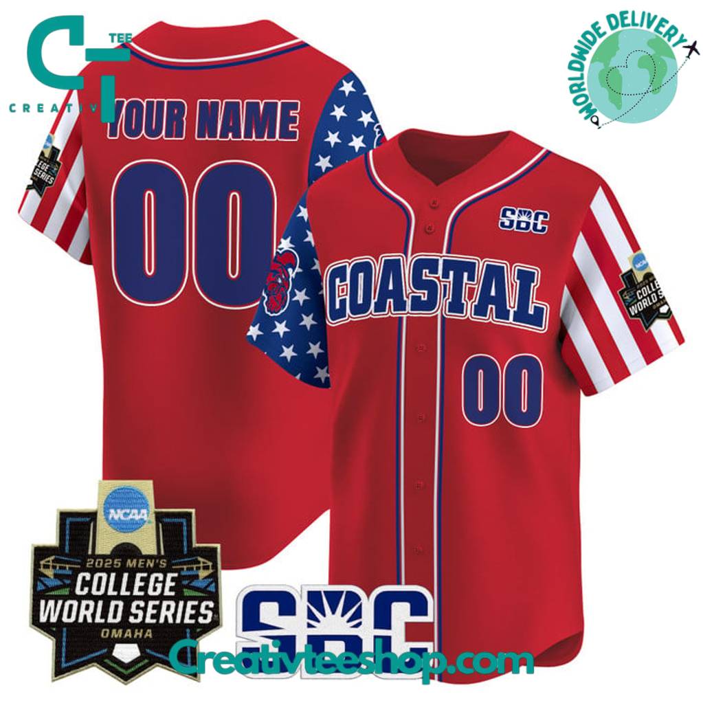 Coastal Carolina Chanticleers 2025 Independence Day Special Baseball Jersey