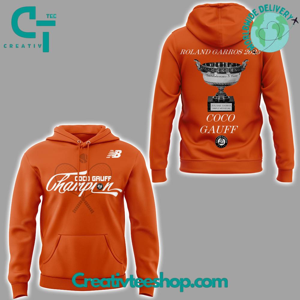 Coco Gauff Roland Garros 2025 Champions Special Hoodie