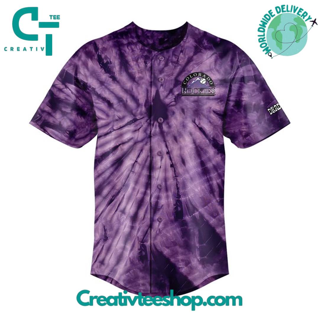 Colorado Rockies x Grateful Dead Night at Coors Fields Special Baseball Jersey