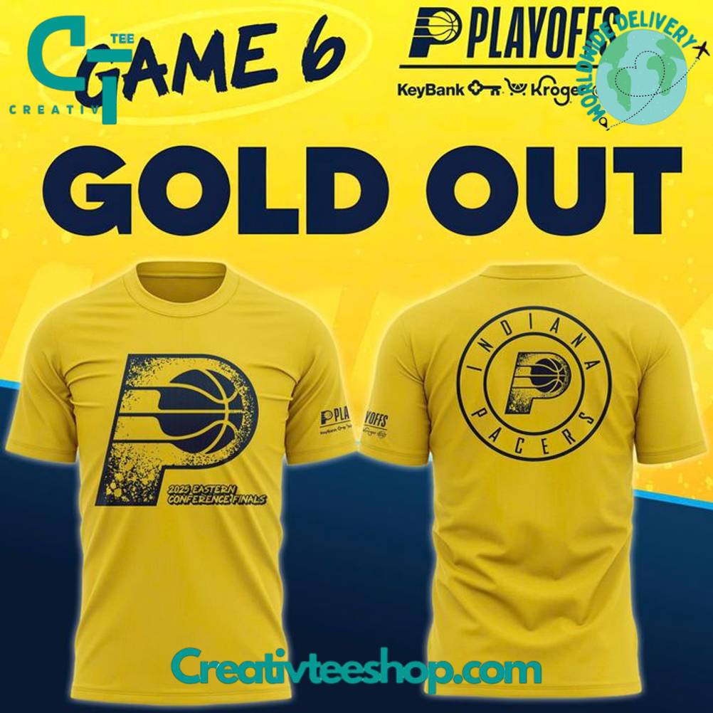 Indiana Pacers Play off Game 6 Gold Out Special Tee