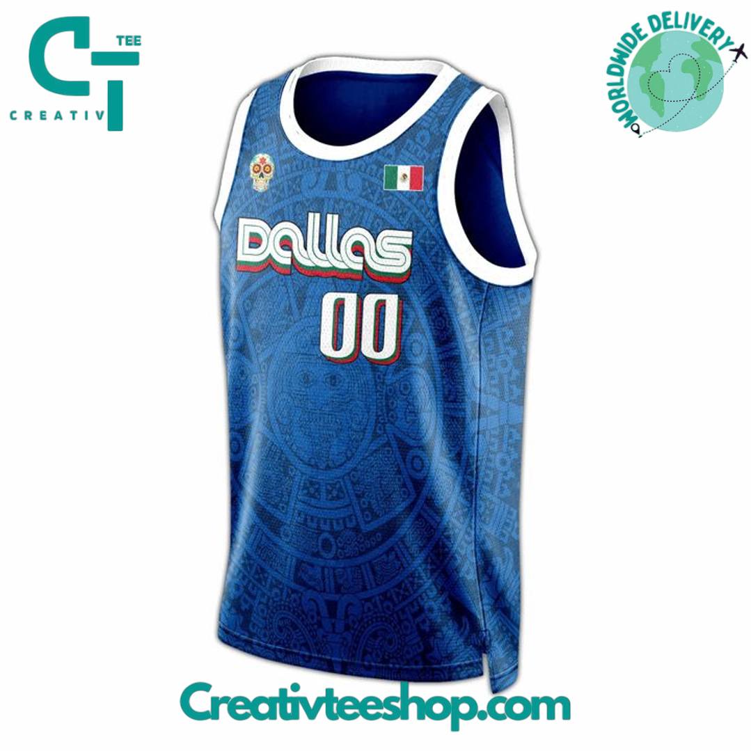 Dallas Mavericks x Mexico City Game 2025 Blue Jersey