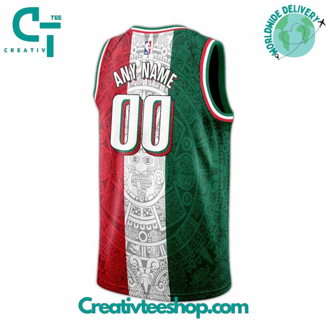 Dallas Mavericks x Mexico City Game 2025 Flag Basketball Jersey
