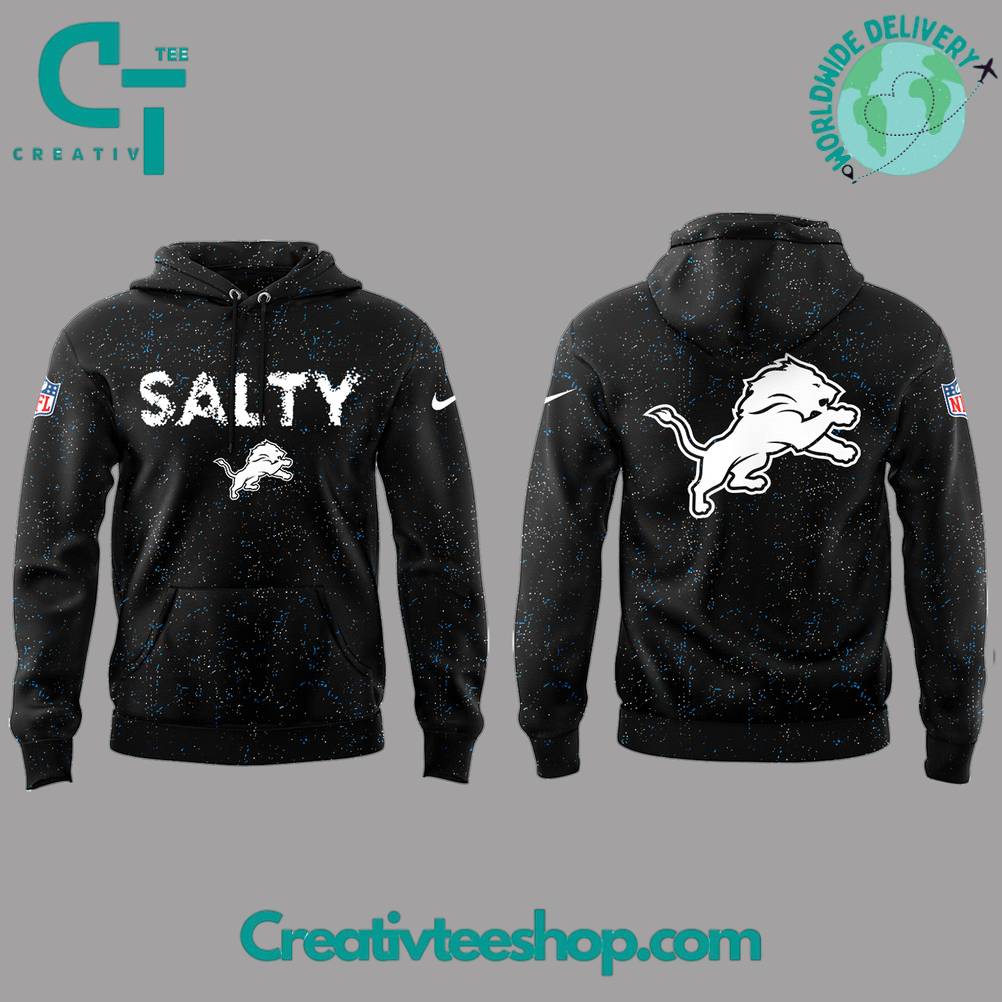 Detroit Lions SALTY Special Black Hoodie