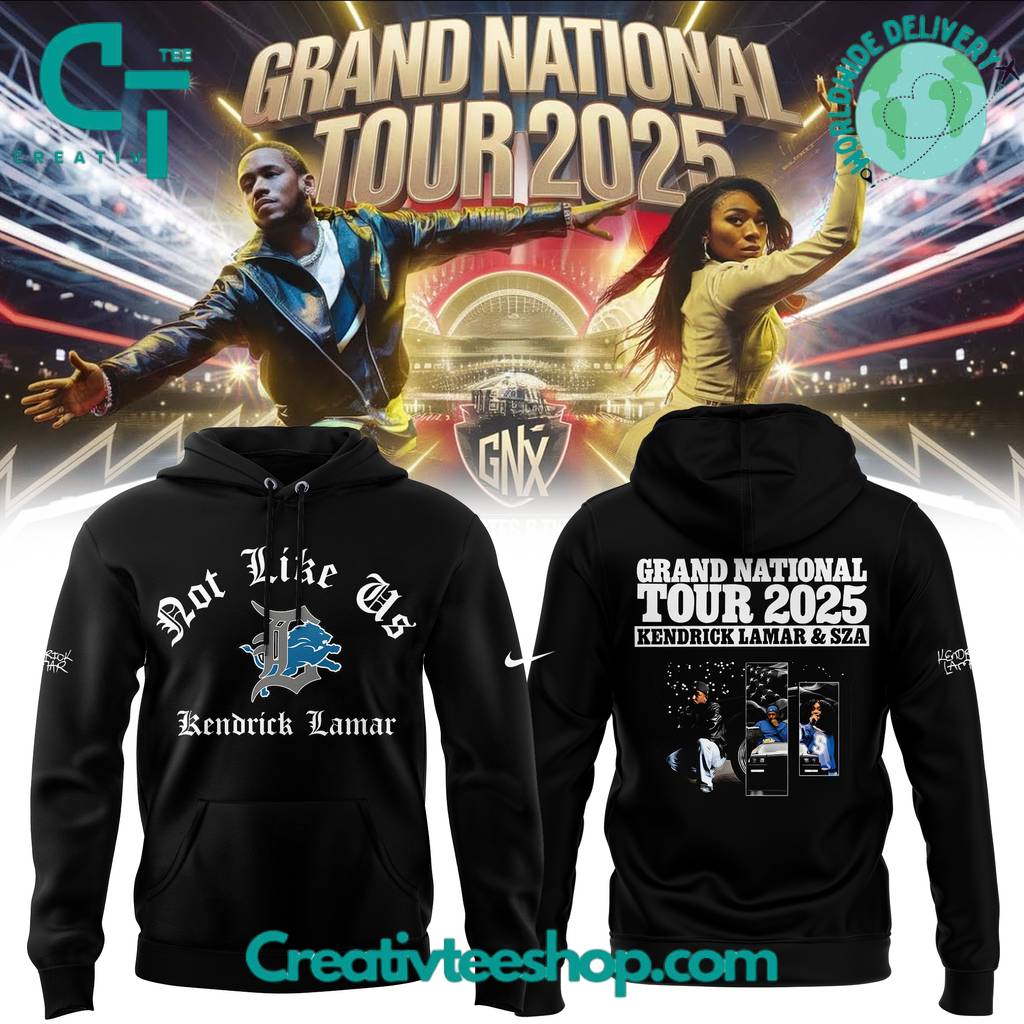 Detroit Lions x Kendrick Lamar x SZA Grand National 2025 Tour Hoodie – Limited Edition