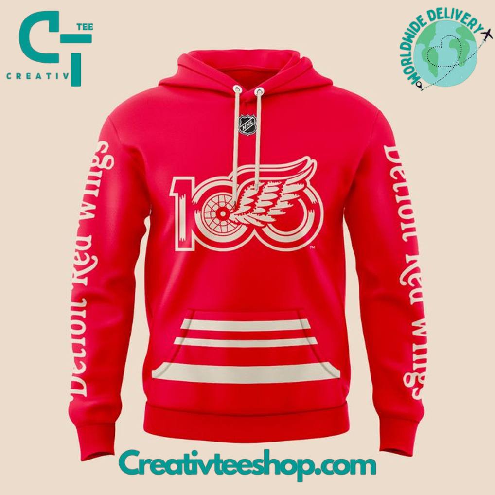 Detroit Red Wings “100 YEARS OF HOCKEYTOWN” Special Hoodie