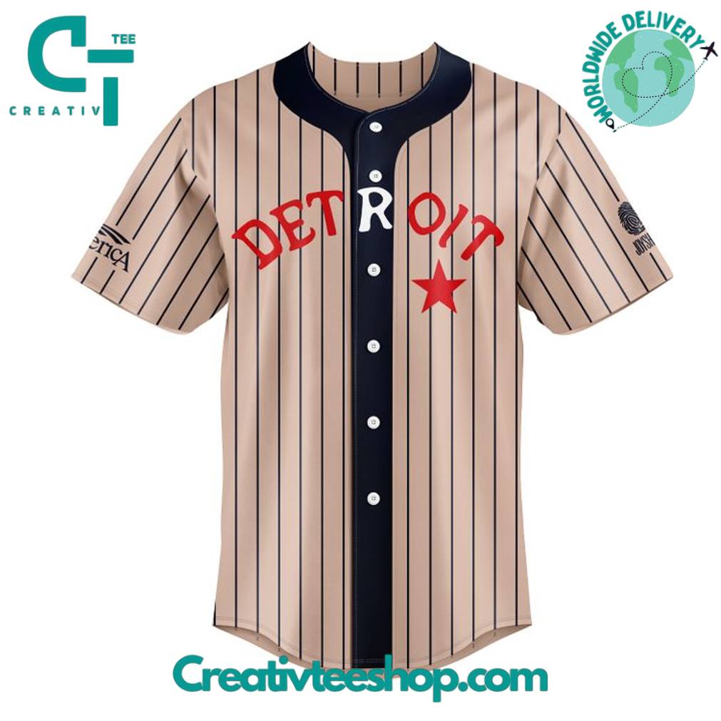 Detroit Tigers 1919 Black in Randall Yarborough Stripes Baseball Jersey