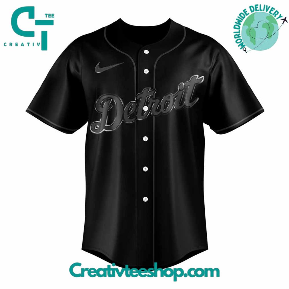Detroit Tigers “Back to Black” Special Baseball Jersey