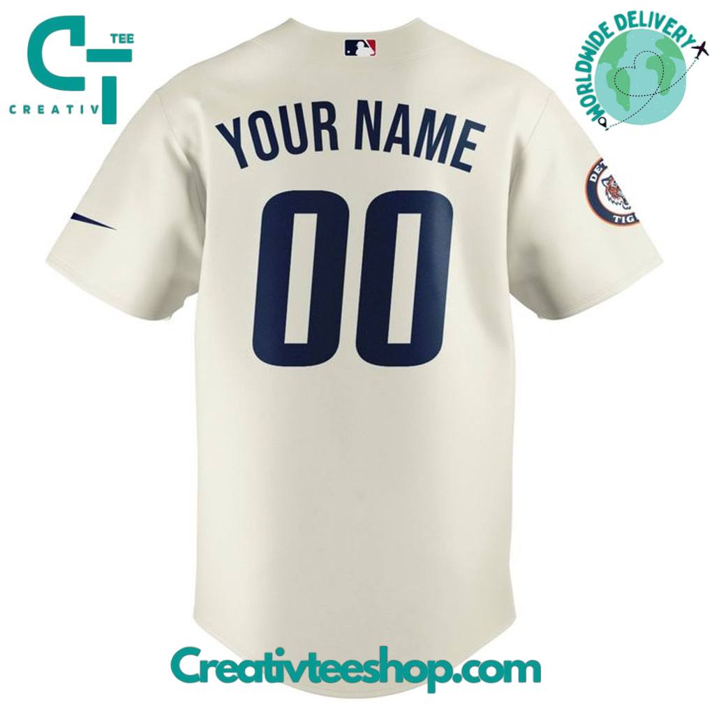 Detroit Tigers x Peanuts Personalized Baseball Jersey
