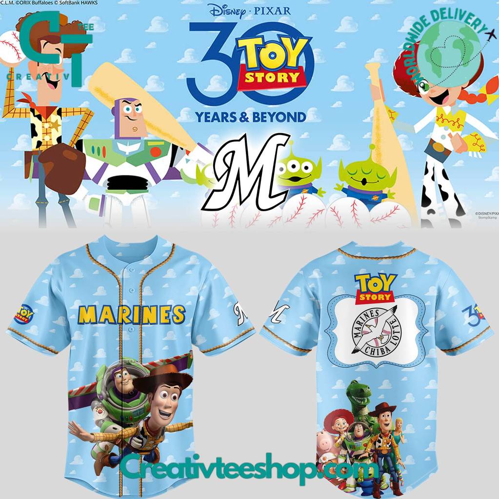 Seattle Mariners x Toy Story 30 Years Anniversary Special Baseball Jersey
