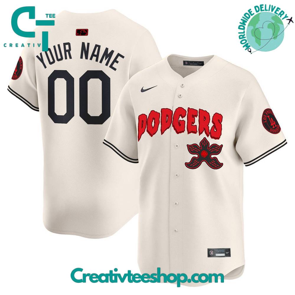 Los Angeles Dodgers x Stranger Things Special Edition Custom Jersey