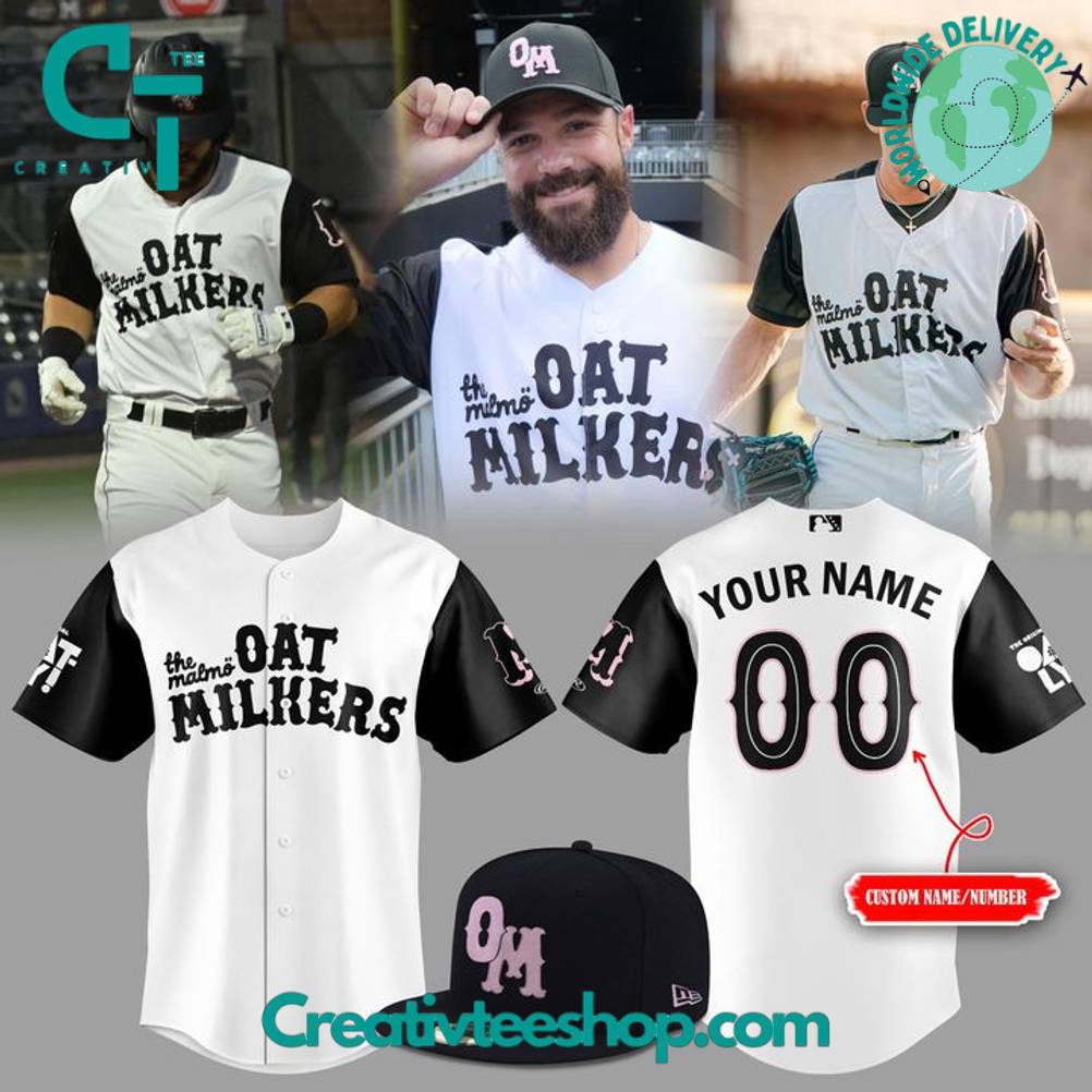 Rocket City Trash Pandas “The Malm Oat Milkers” Personalized Baseball Jersey