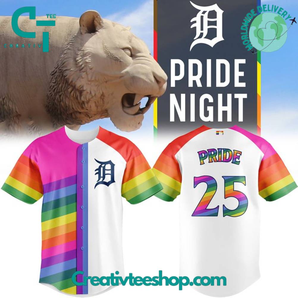 Detroit Tigers Pride Night 2025 Limited Edition Baseball Jersey