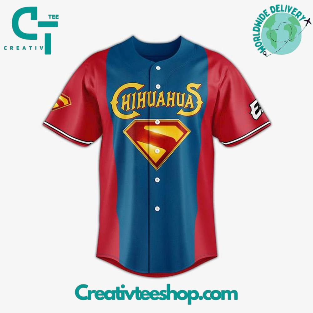 El Paso Chihuahuas x Superman 2025 Custom Jersey