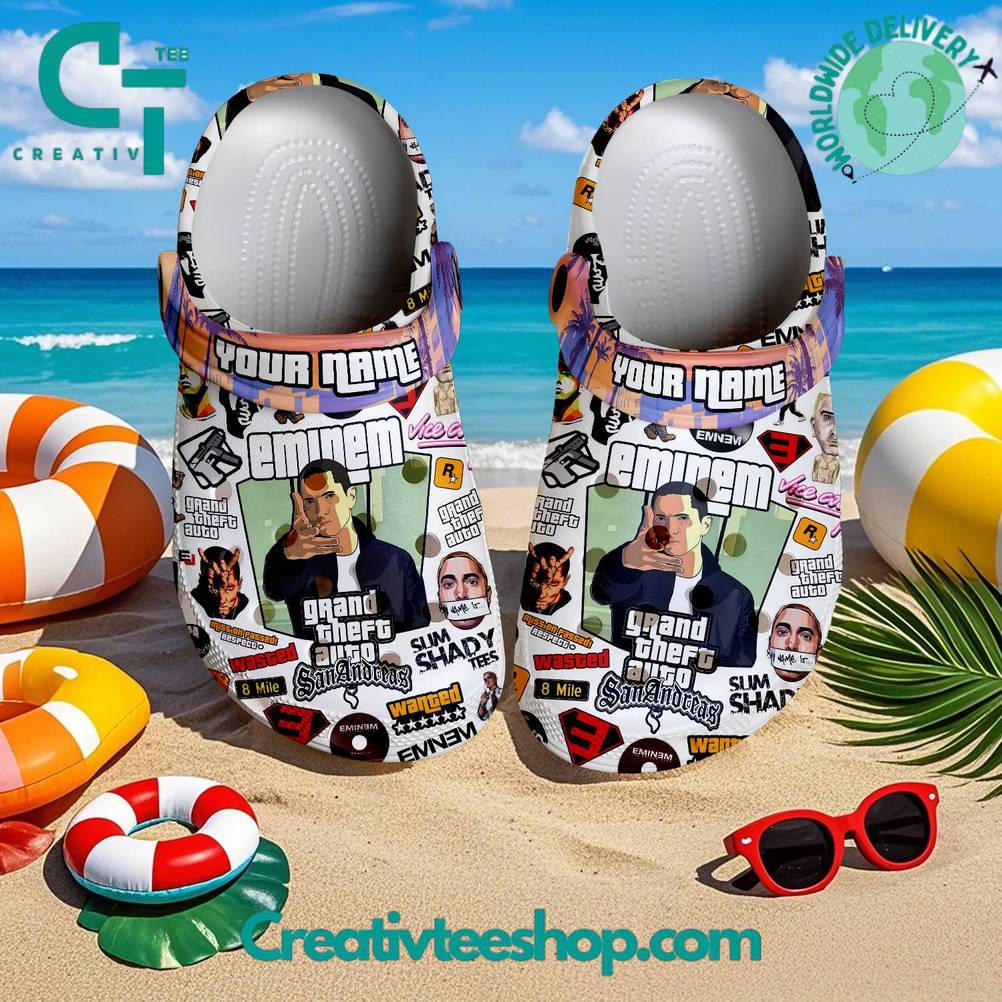 Eminem x Grand Theft Auto Special Crocs Shoes