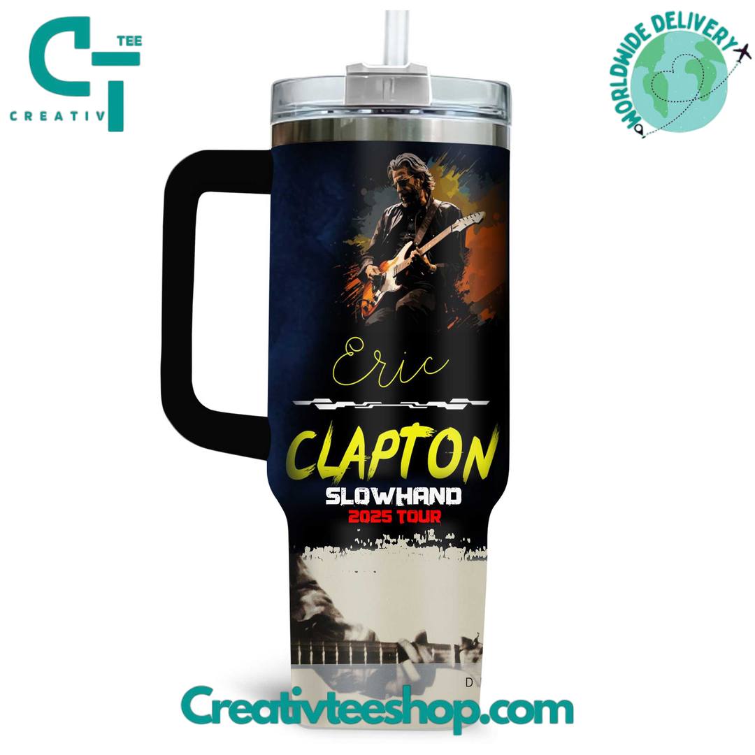 Eric Clapton Showhand 2025 Tour Personalized Tumbler 40oz with Handle