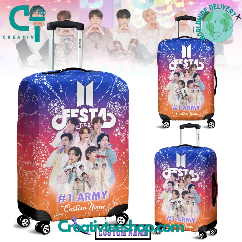 BTS “We are Back” Custom Luggage Cover