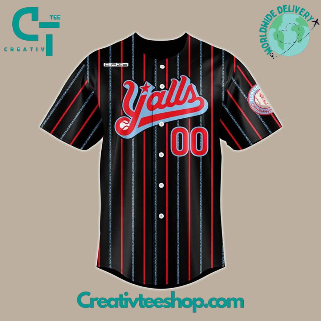 Florence Yalls Flo-Day the 13th Personalized Baseball Jersey