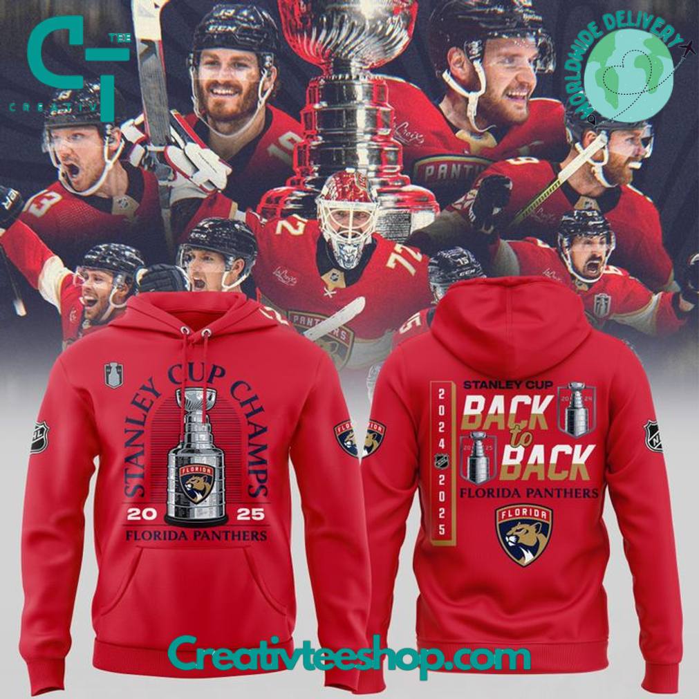 Florida Panthers 2025 Stanley Cup Back-to-Back Champions Special Hoodie