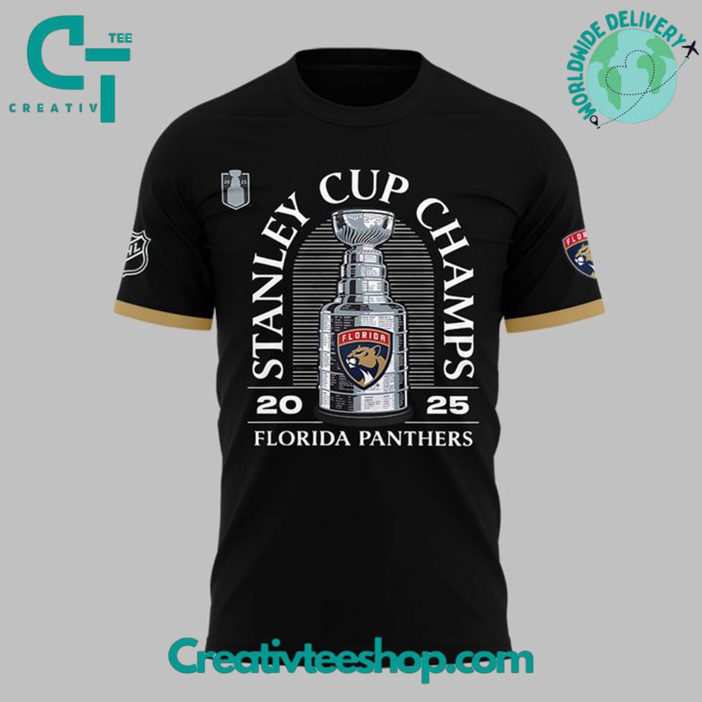 Florida Panthers 2025 Stanley Cup Back-to-Back Champions Special Tee