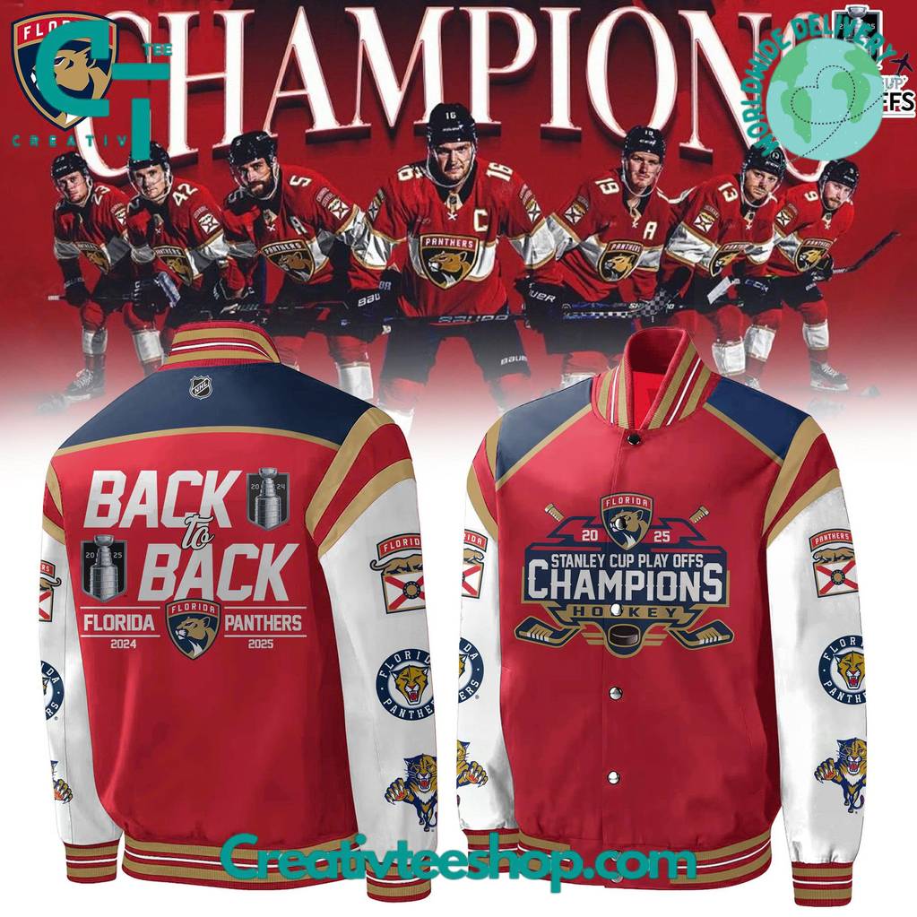 Florida Panthers Back-to-Back Stanley Cup Champions Special Bomber Jacket