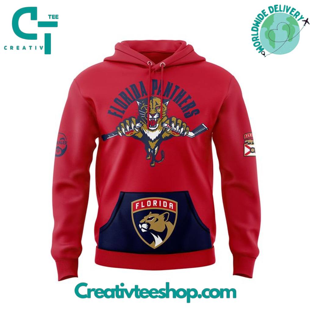 Florida Panthers x DJ KHALED Special Red Hoodie