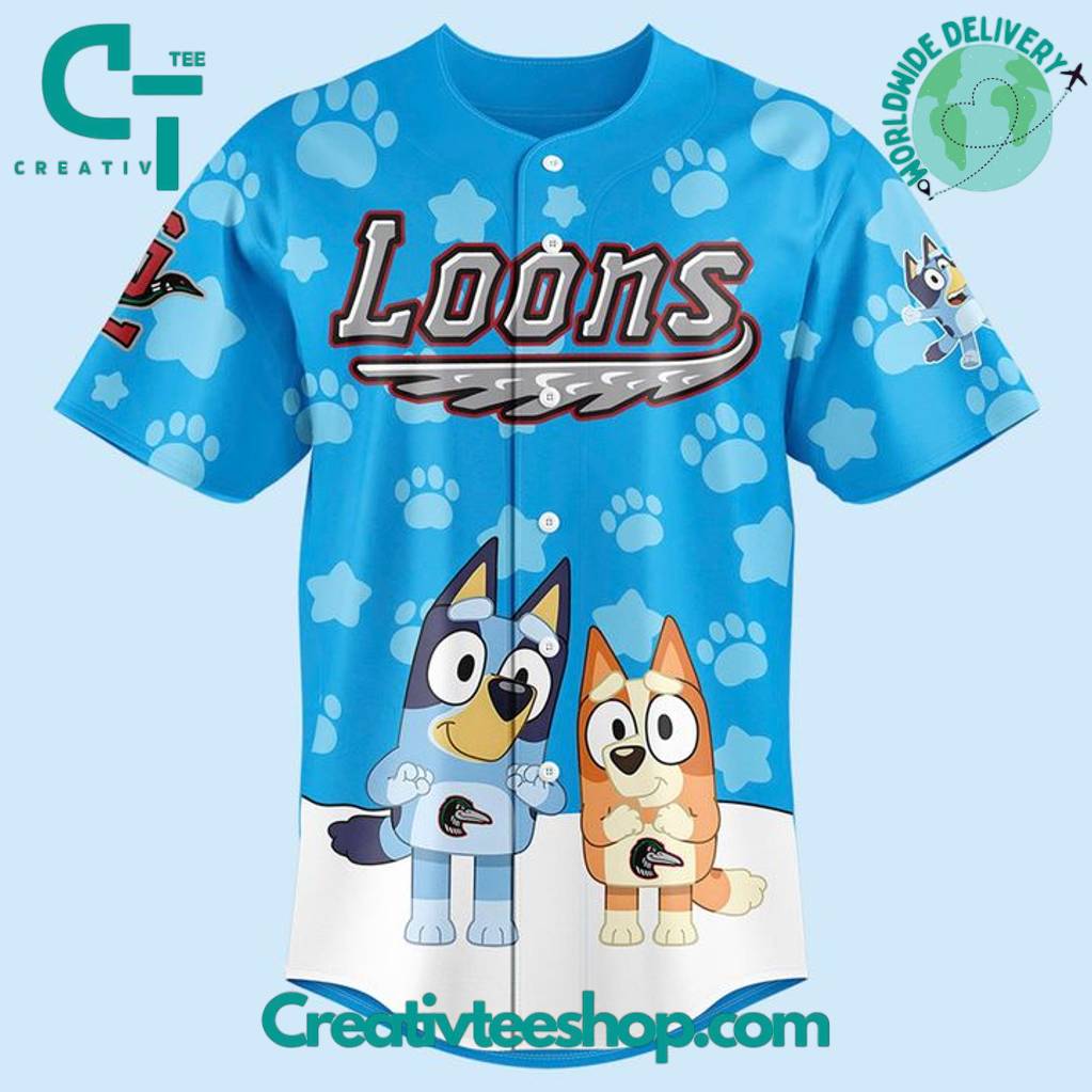 Great Lakes Loons x Bluey Special Edition Baseball Jersey