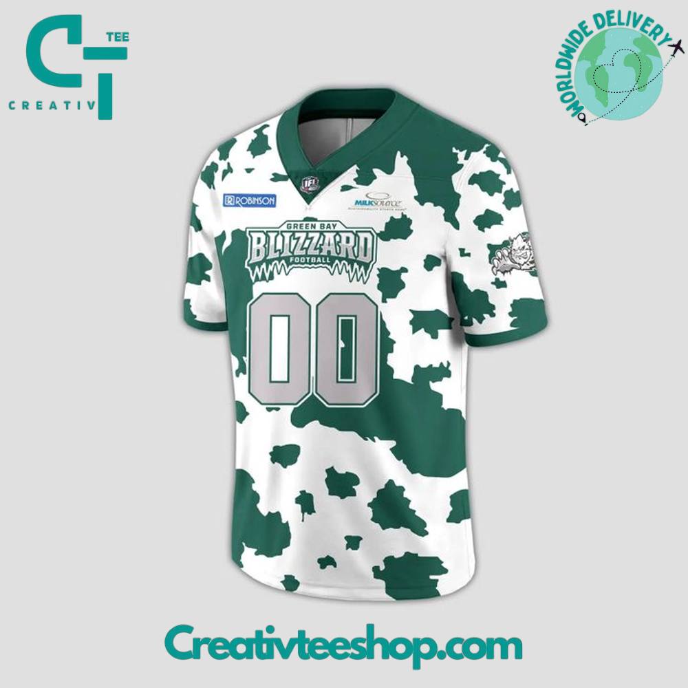 Green Bay Blizzard x 2025 Dairy Night Special Football Jersey
