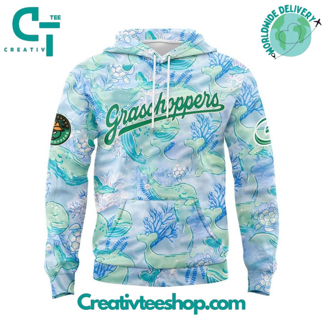 Greensboro Grasshoppers Simply Southern Night Special New 2025 Hoodie