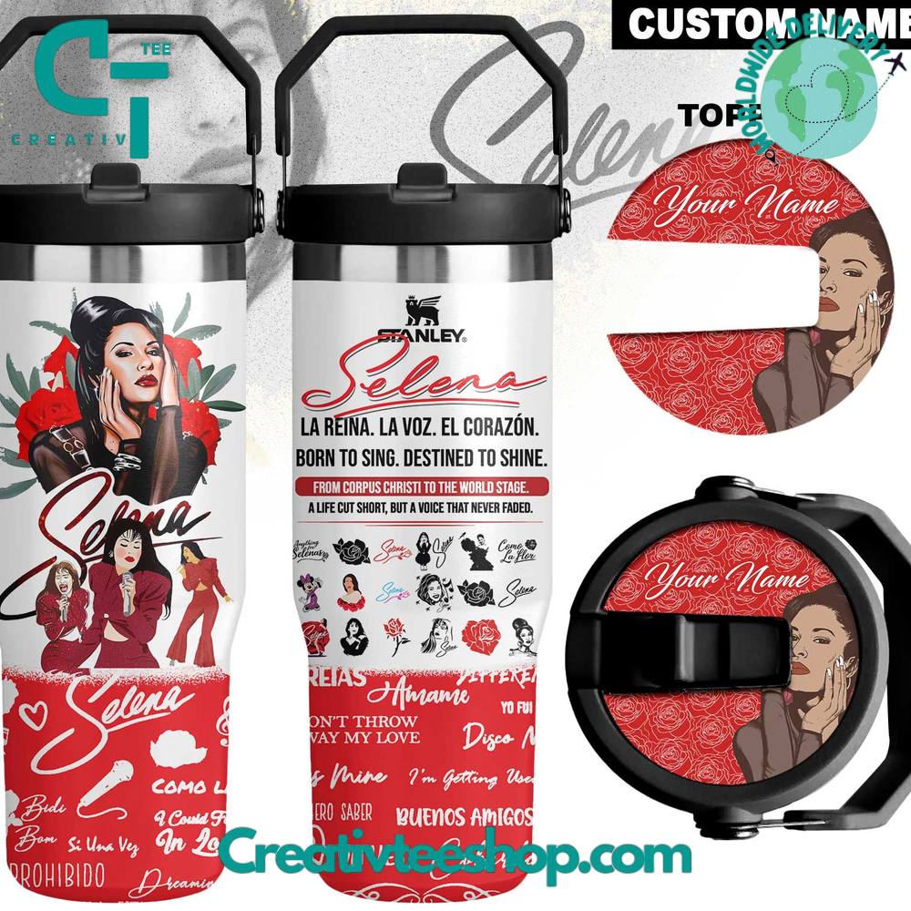 Selena Quintanilla Tribute 30 OZ IceFlow Flip Straw Tumbler