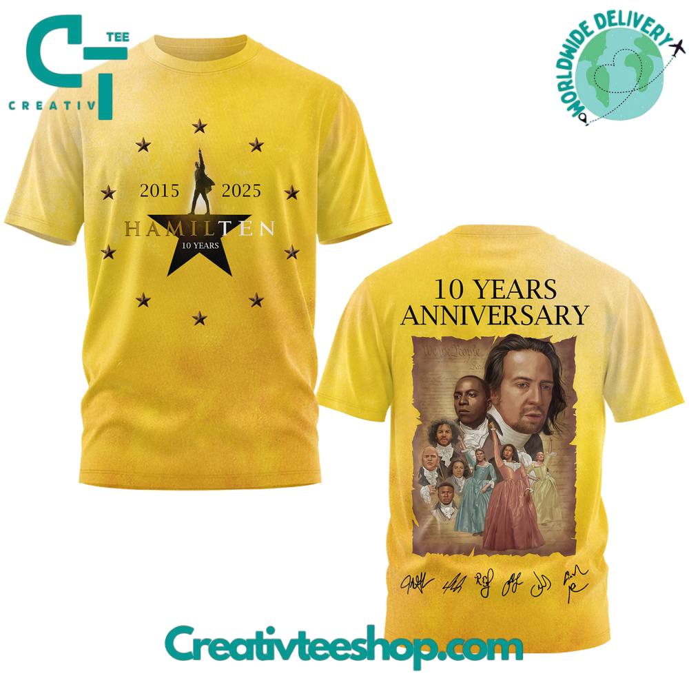 Hamilton 10 Years Anniversary “Rise Up” Special Tee