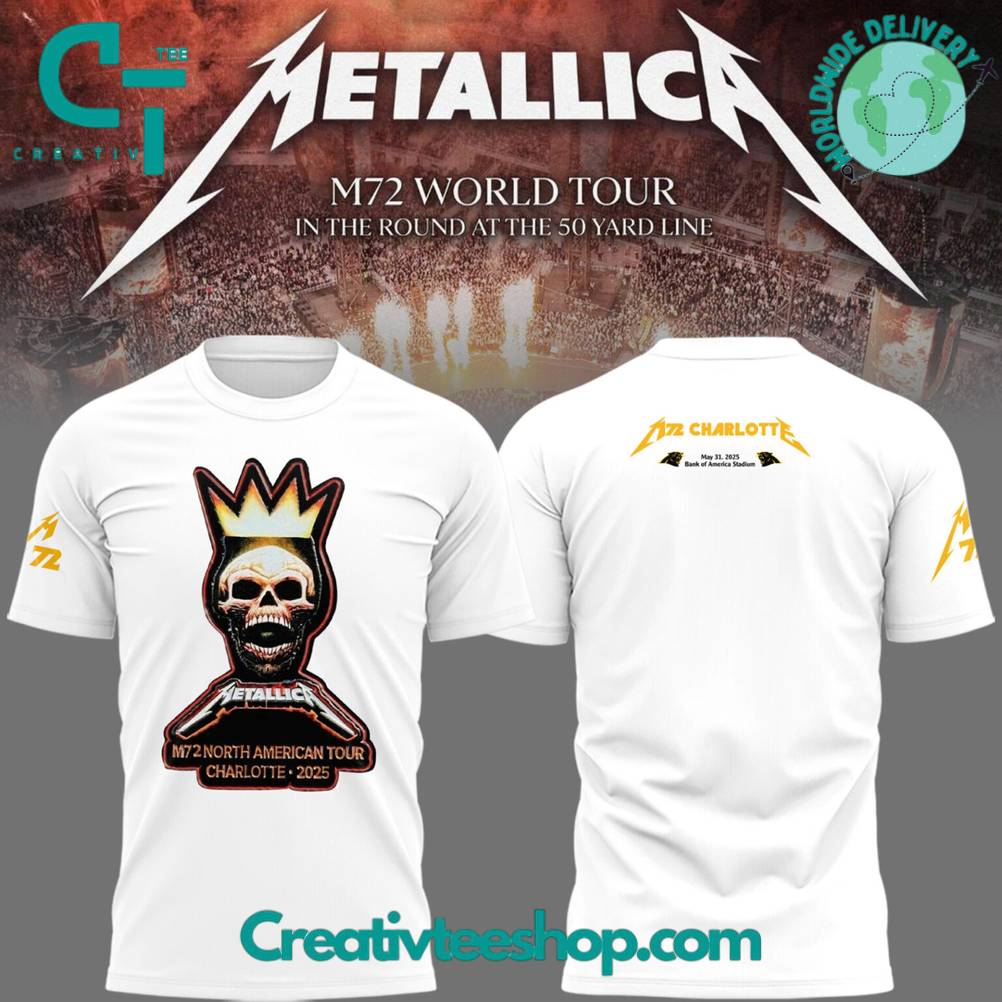 Metallica M72 World Tour M72Charlotte Limited Edition Shirt