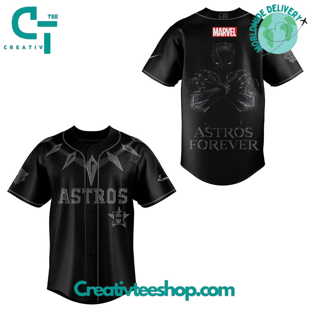 Houston Astros x Black Panther “Wakanda Forever” Special Baseball Jersey