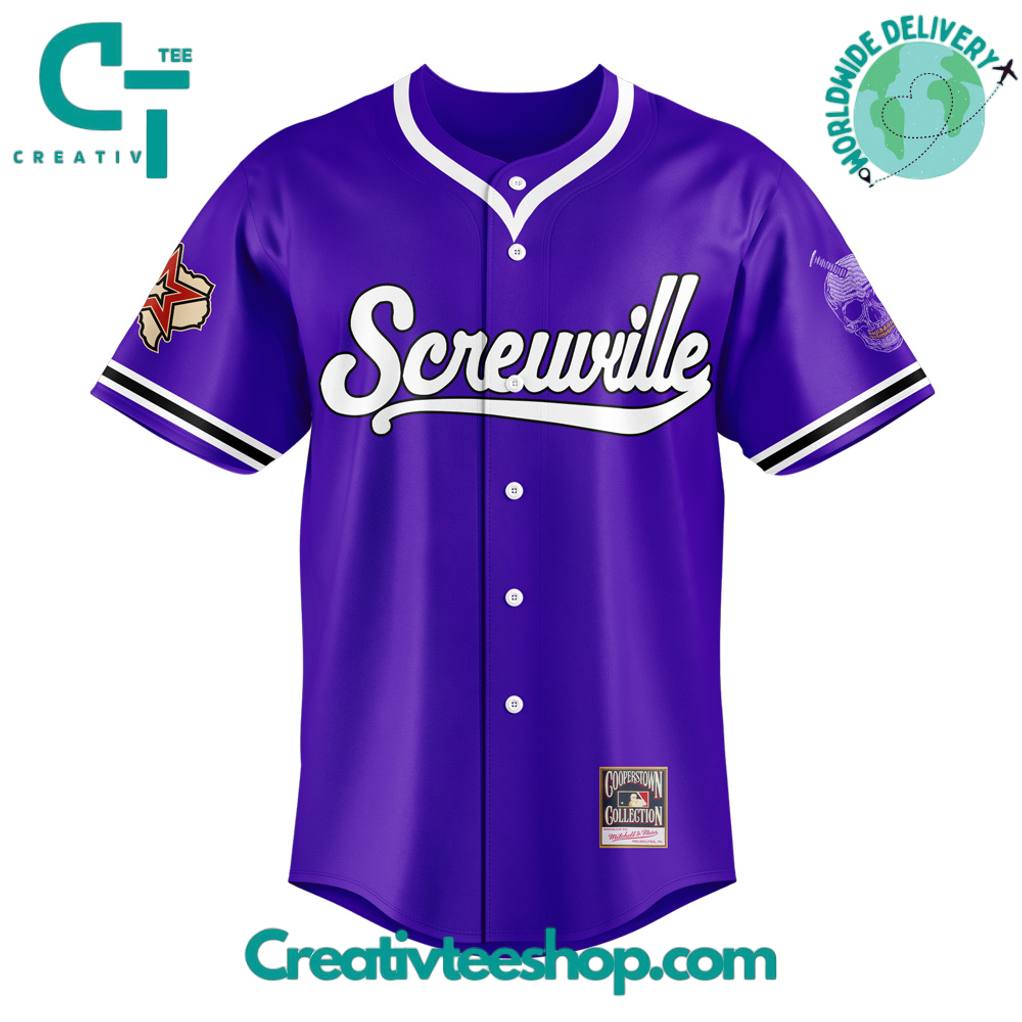 Houston Astros x DJ Screw Day 6/21 Screwville Purple Jersey