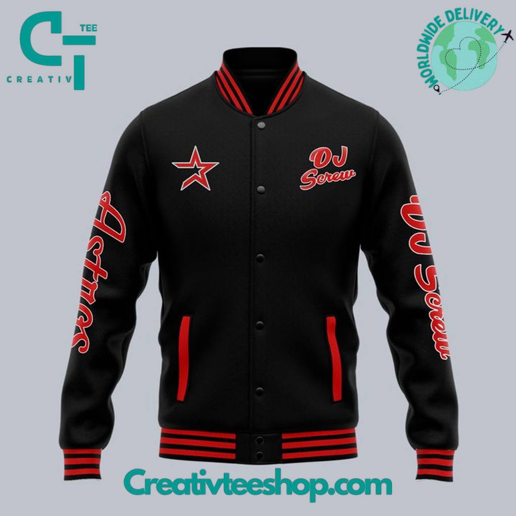 Houston Astros x DJ Screw Day “Chopped n’ Screwed” Baseball Jacket
