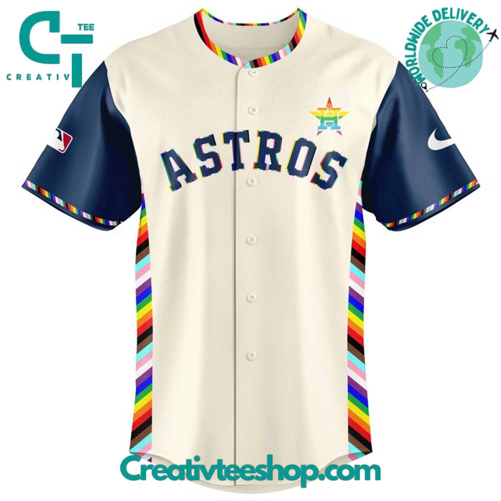Houston Astros x Happy Pride Month 2025 Special Baseball Jersey