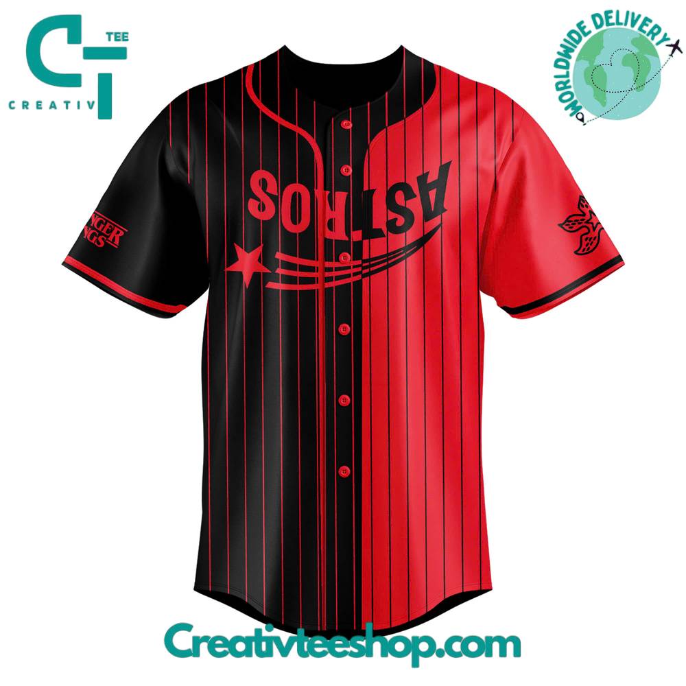 Houston Astros x Stranger Things Night Special Baseball Jersey