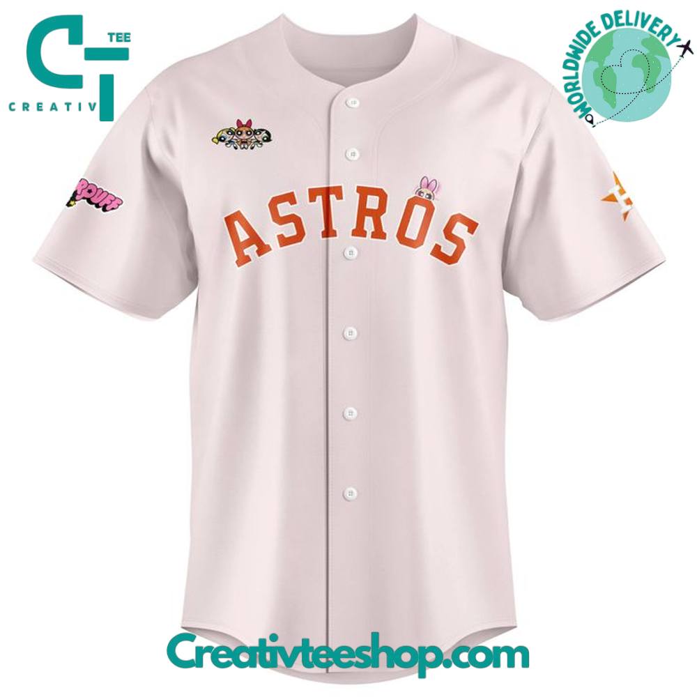 Houston Astros x The Powerpuff Girls Baseball Jersey