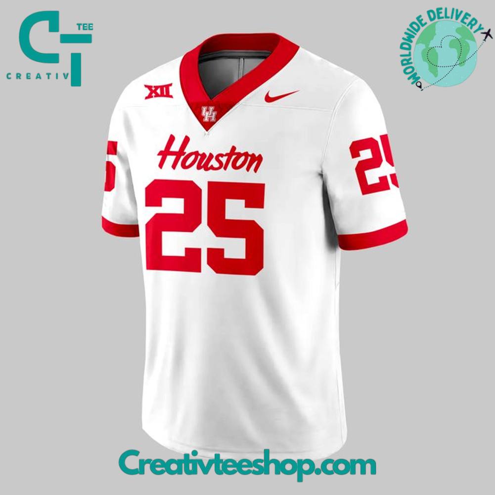 Houston Cougars Special New 2025 Season Football Jersey – White